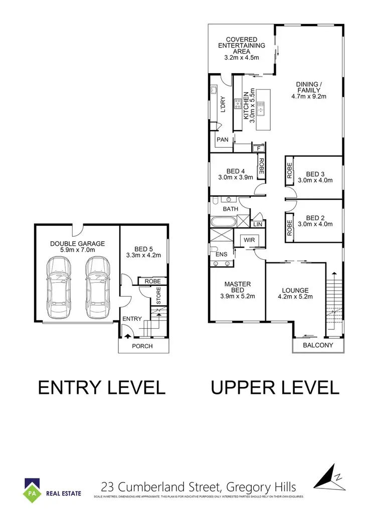 Floorplan of Homely house listing, 23 Cumberland Street, Gregory Hills NSW 2557