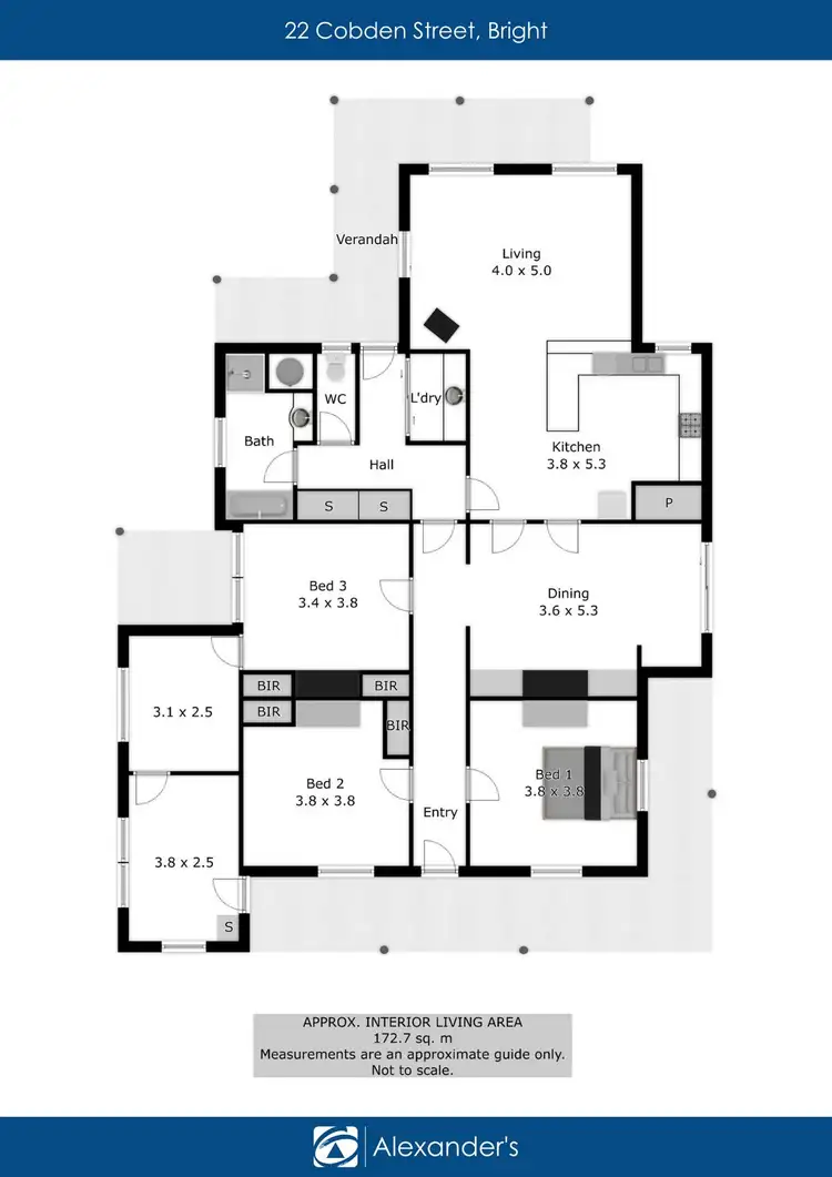 Floorplan of Homely house listing, 22 Cobden Street, Bright VIC 3741