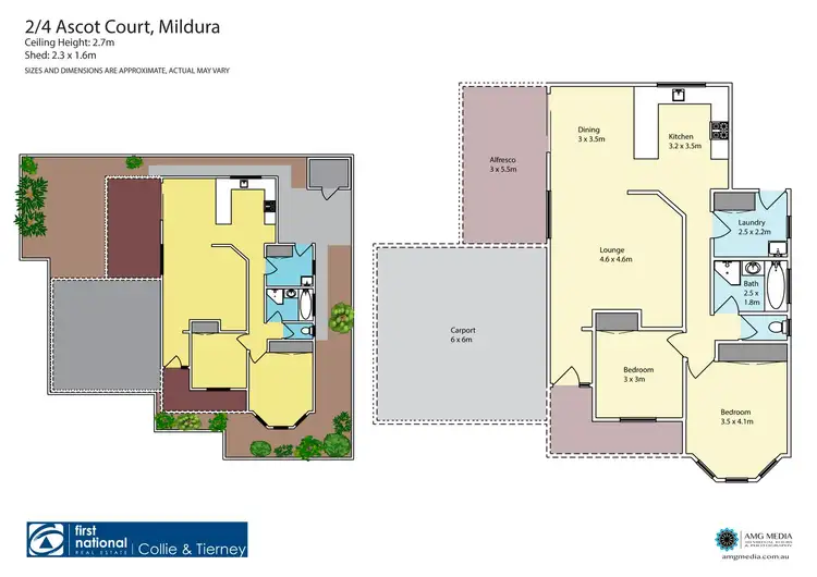 Floorplan of Homely unit listing, 2/4 Ascot Court, Mildura VIC 3500