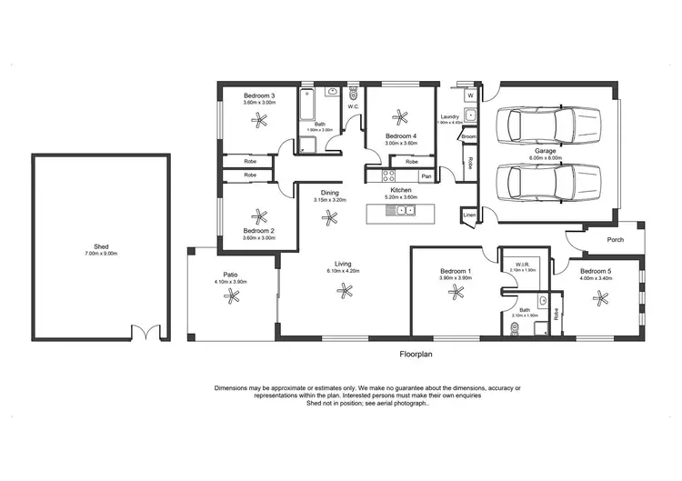 Floorplan of Homely house listing, 13 Hughes Avenue, Chinchilla QLD 4413