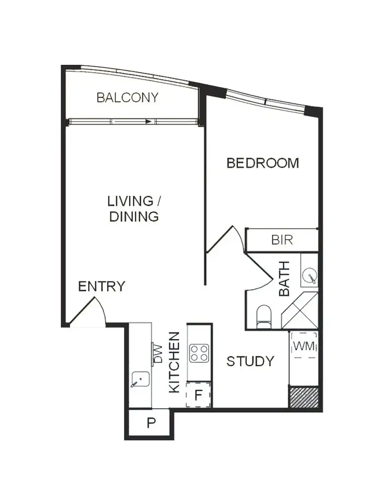 Floorplan of Homely apartment listing, 2712/9 Power Street, Southbank VIC 3006