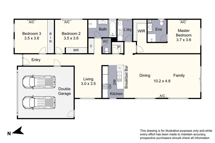 Floorplan of Homely house listing, 10 Dahlia Crescent, Keysborough VIC 3173