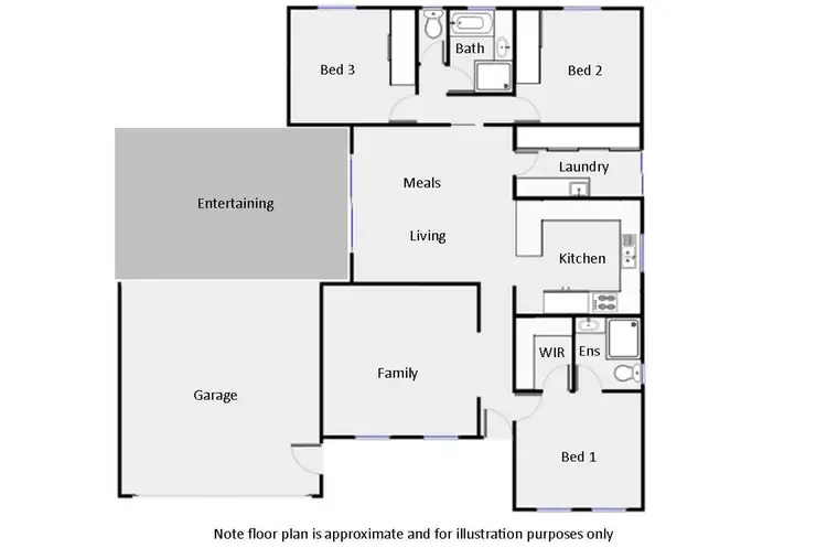 Floorplan of Homely house listing, 12 Villiva Drive, Mildura VIC 3500