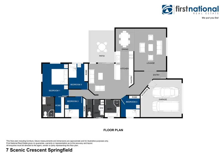 Floorplan of Homely house listing, 7 Scenic Crescent, Springfield QLD 4300