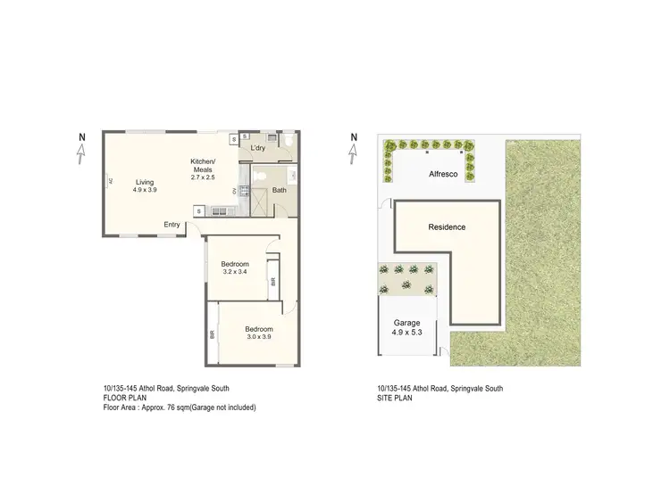 Floorplan of Homely unit listing, 10/135-145 Athol Road, Springvale South VIC 3172