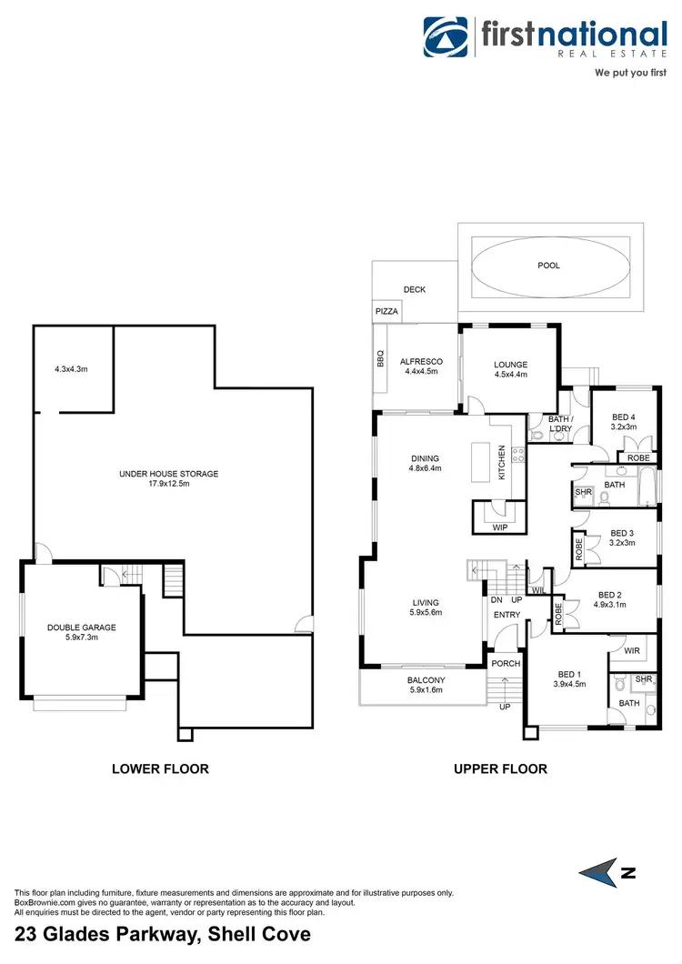 Floorplan of Homely house listing, 23 Glades Parkway, Shell Cove NSW 2529
