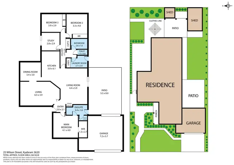 Floorplan of Homely house listing, 25 Wilson Street, Kyabram VIC 3620