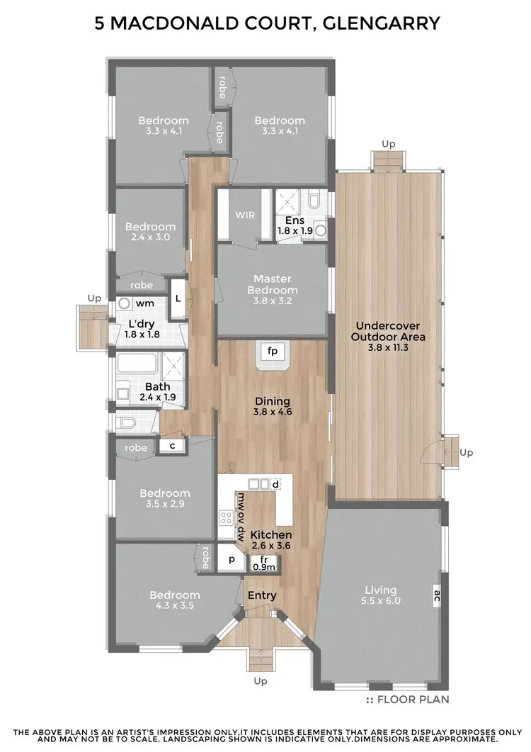 Floorplan of Homely house listing, 5 MacDonald Court, Glengarry VIC 3854