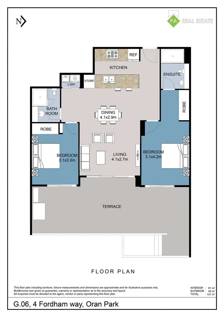 Floorplan of Homely unit listing, Apartment G.06/4 Fordham way, Oran Park NSW 2570