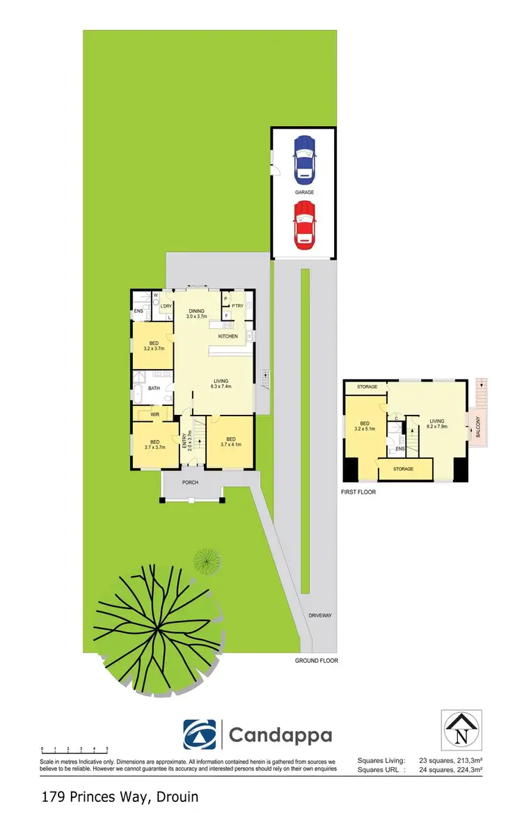 Floorplan of Homely house listing, 179 Princes Way, Drouin VIC 3818