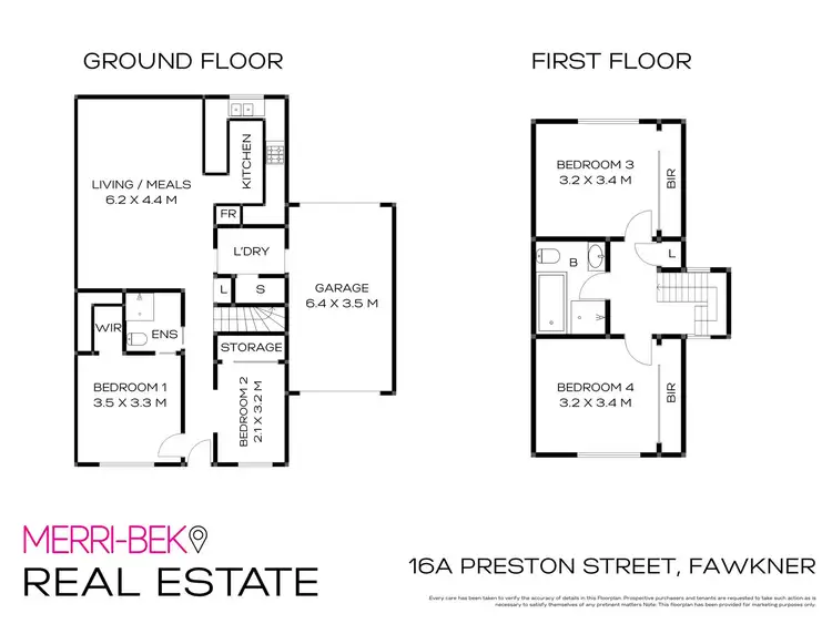 Floorplan of Homely townhouse listing, 16A Preston Street, Fawkner VIC 3060