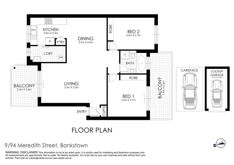 Floorplan of Homely unit listing, 9/94 Meredith Street, Bankstown NSW 2200