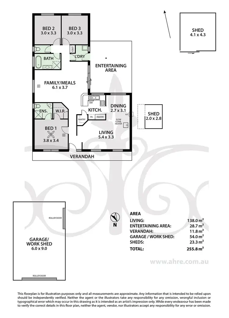Floorplan of Homely house listing, 100 Yarrabee Road, Greenhill SA 5140
