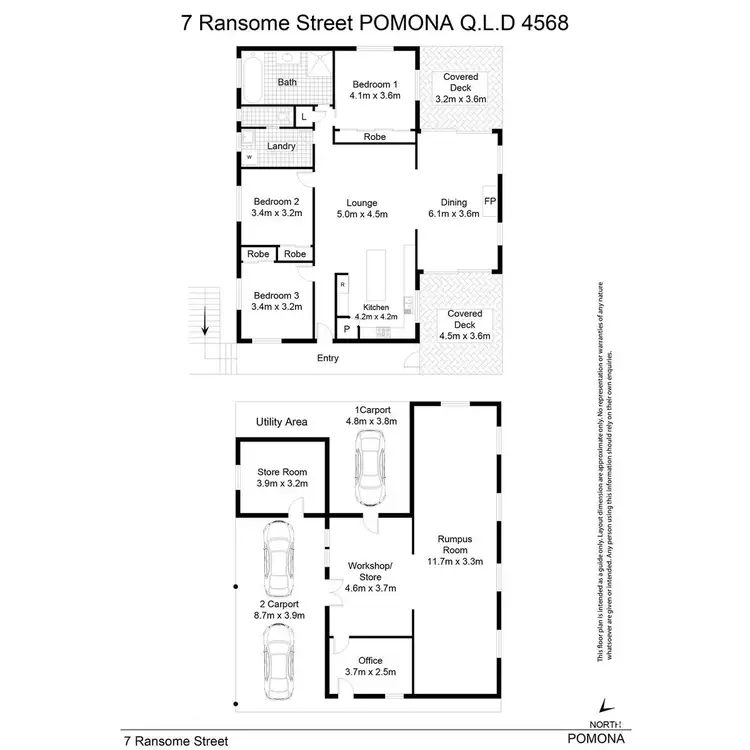 Floorplan of Homely house listing, 7 Ransome Street, Pomona QLD 4568