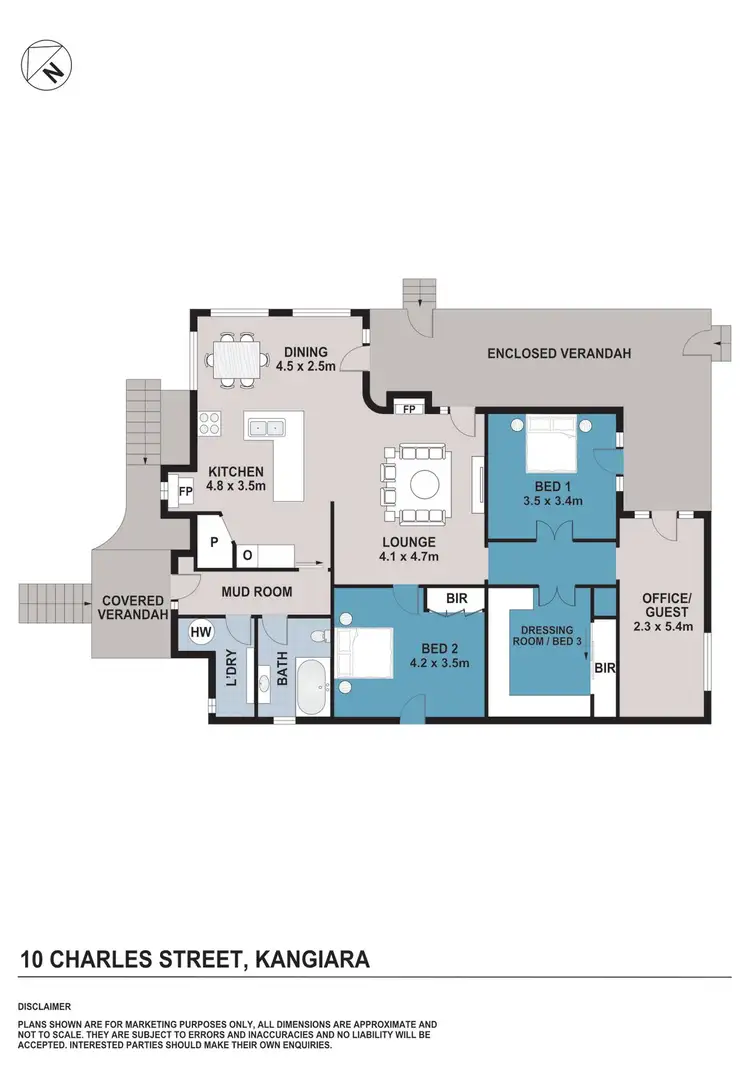 Floorplan of Homely house listing, 10 Charles St, Kangiara NSW 2582