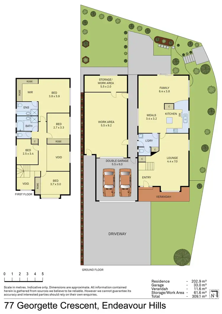 Floorplan of Homely house listing, 77 Georgette Crescent, Endeavour Hills VIC 3802