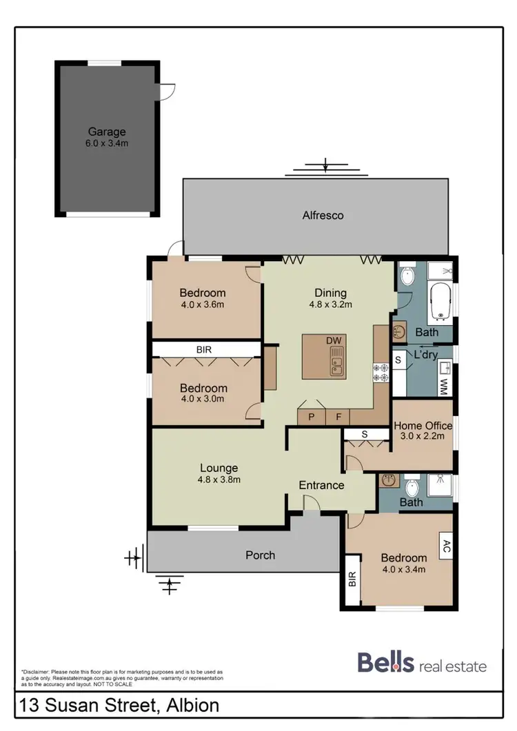 Floorplan of Homely house listing, 13 Susan Street, Albion VIC 3020