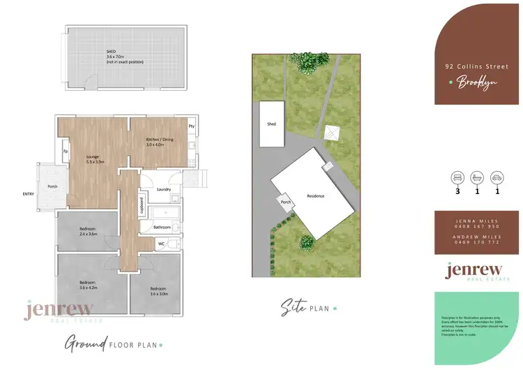 Floorplan of Homely house listing, 92 Collins Street, Brooklyn TAS 7320