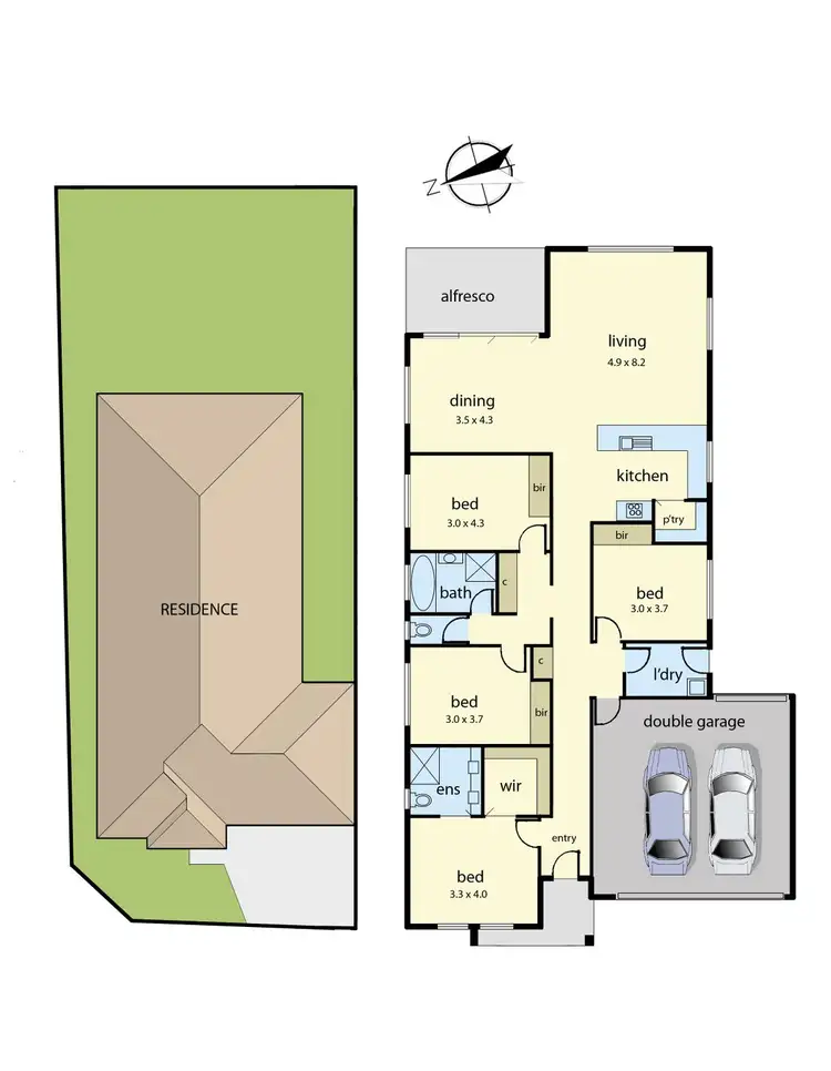 Floorplan of Homely house listing, 200 Blue Horizons Way, Pakenham VIC 3810