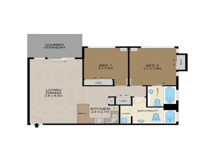 Floorplan of Homely apartment listing, 14/2-4 McGuigan Street, Earlville QLD 4870