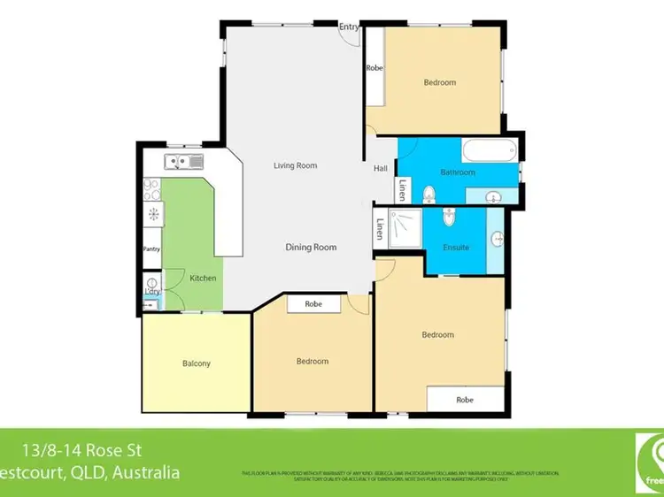 Floorplan of Homely apartment listing, 13/8-14 Rose Street, Westcourt QLD 4870