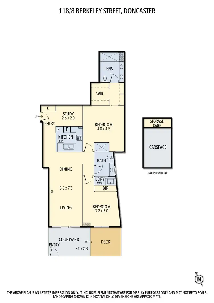 Floorplan of Homely apartment listing, 118/8 Berkeley Street, Doncaster VIC 3108