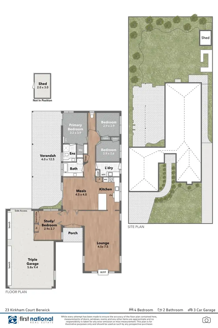 Floorplan of Homely house listing, 23 Kirkham Court, Berwick VIC 3806