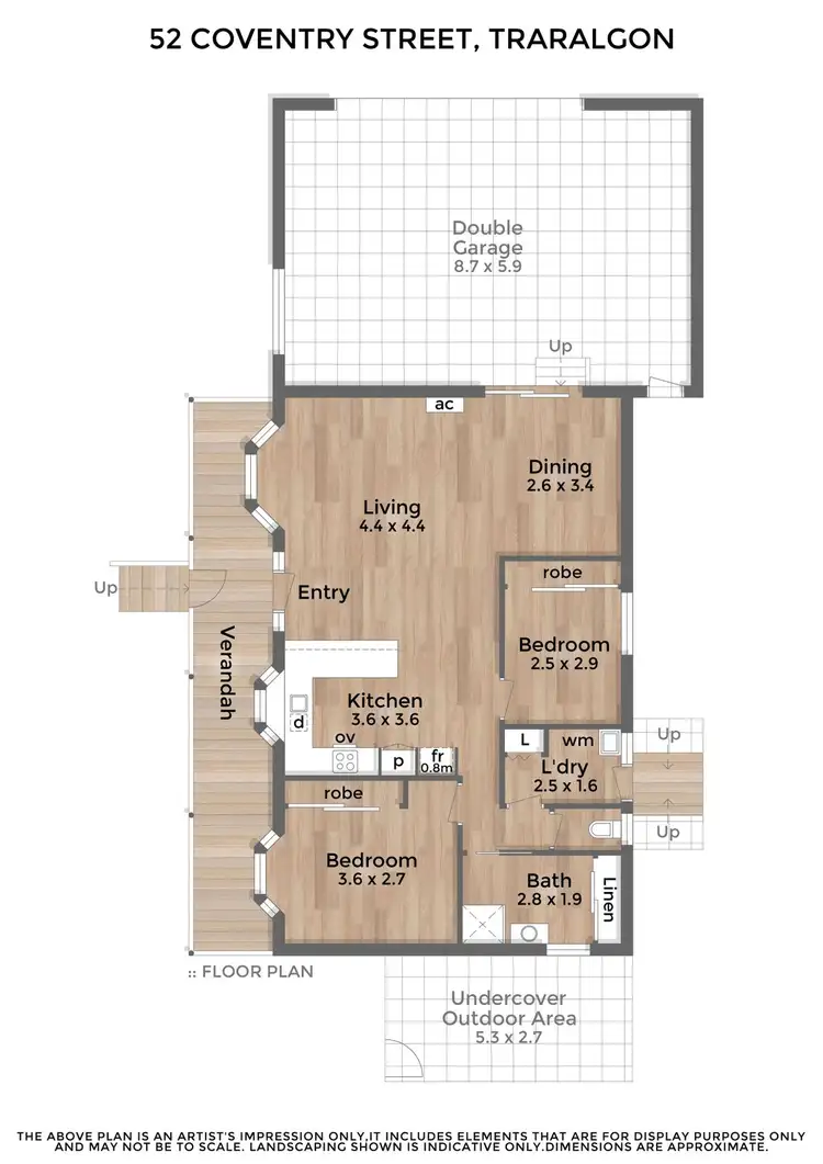 Floorplan of Homely retirement listing, Unit 52 Coventry Street, Park Lane, Traralgon VIC 3844