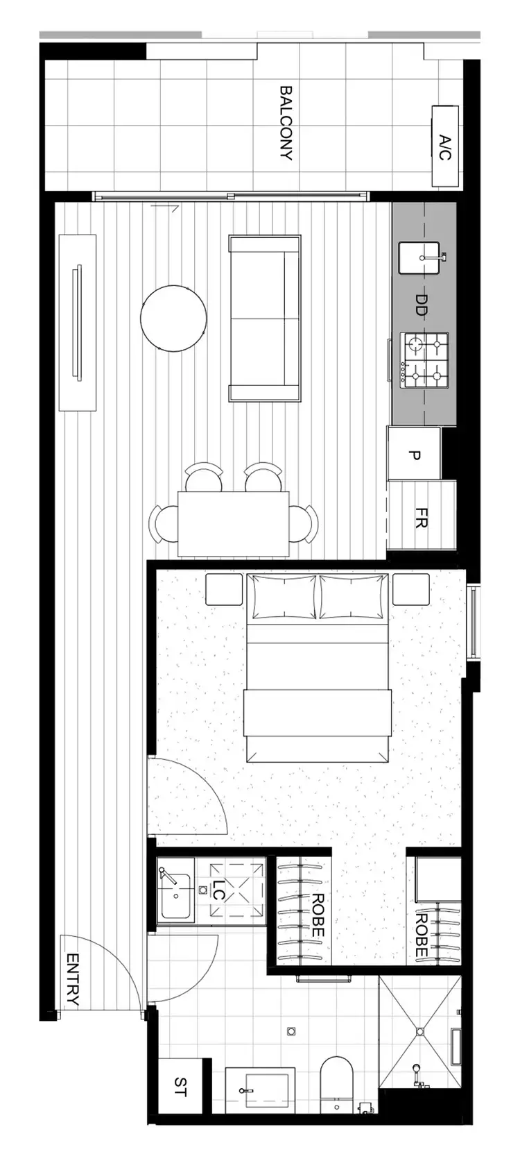 Floorplan of Homely apartment listing, 502/808-818 Sydney Road, Brunswick VIC 3056