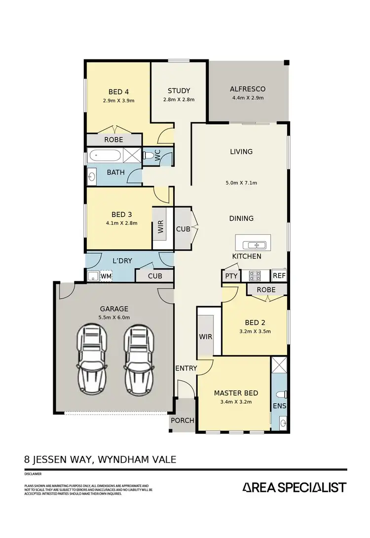 Floorplan of Homely house listing, 8 Jessen Way, Wyndham Vale VIC 3024