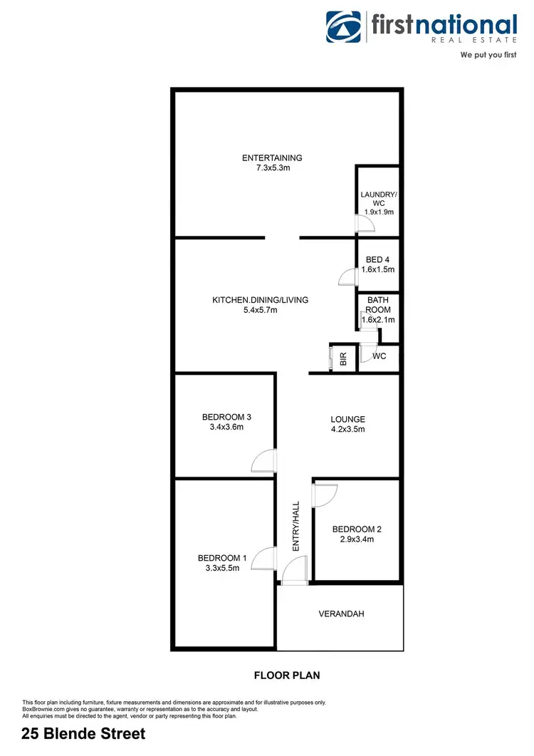 Floorplan of Homely house listing, 25 Blende Street, Broken Hill NSW 2880