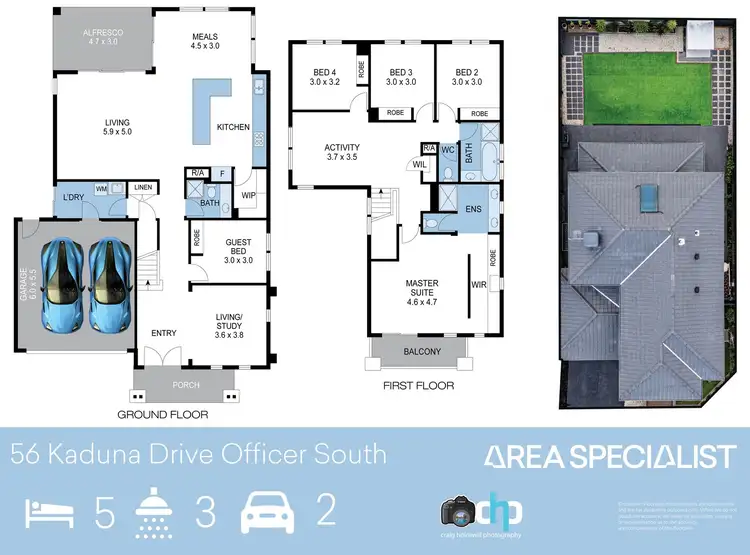 Floorplan of Homely house listing, 56 Kaduna Drive, Officer South VIC 3809
