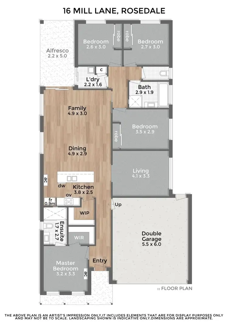 Floorplan of Homely house listing, 16 Mill Lane, Rosedale VIC 3847
