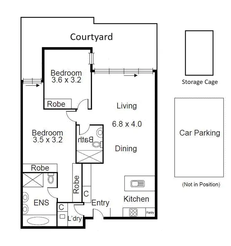 Floorplan of Homely apartment listing, 205/62 Mt Alexander Road, Travancore VIC 3032