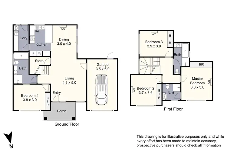 Floorplan of Homely townhouse listing, 1/24 Whitworth Avenue, Springvale VIC 3171