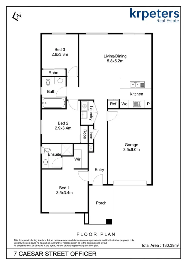 Floorplan of Homely house listing, 7 Caesar Street, Officer VIC 3809