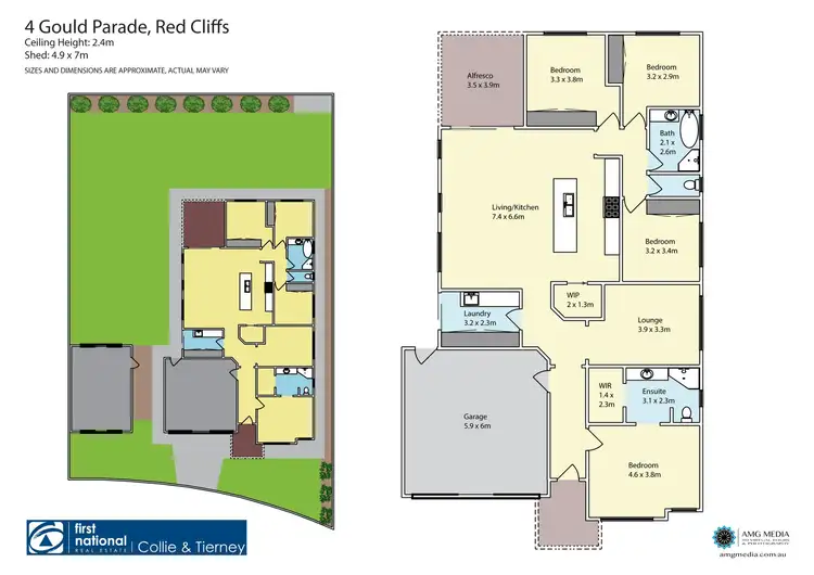Floorplan of Homely house listing, 4 Gould Parade, Red Cliffs VIC 3496