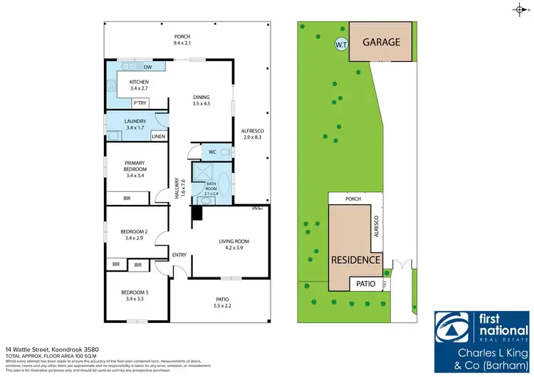 Floorplan of Homely house listing, 14 Wattle Street, Koondrook VIC 3580