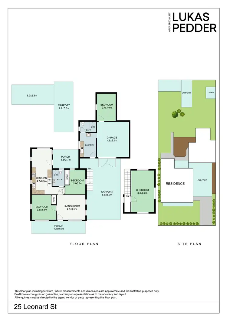 Floorplan of Homely house listing, 25 Leonard Street, Mildura VIC 3500