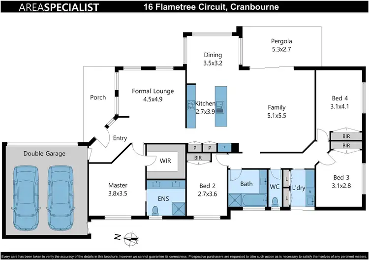 Floorplan of Homely house listing, 16 Flametree Circuit, Cranbourne VIC 3977