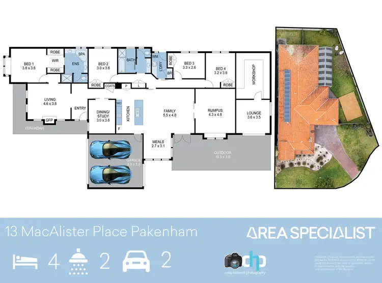 Floorplan of Homely house listing, 13 Macalister Place, Pakenham VIC 3810