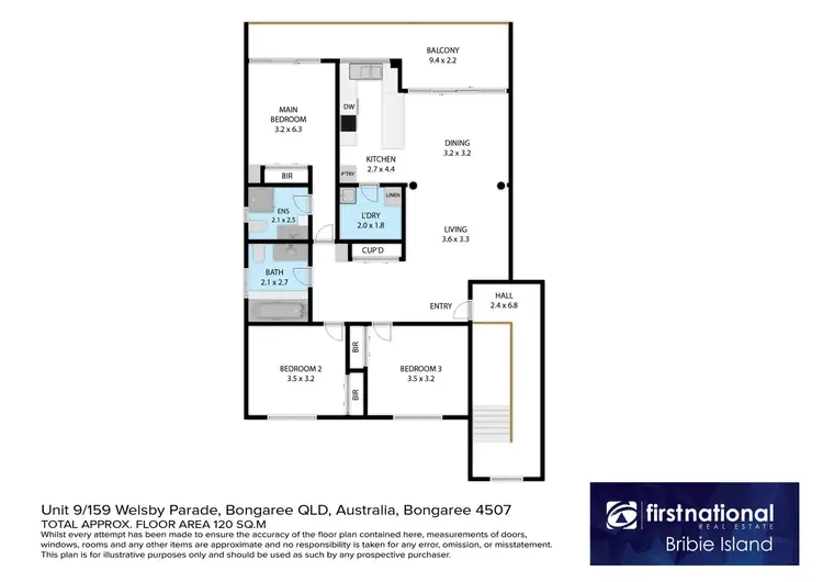 Floorplan of Homely unit listing, 9/159 Welsby Parade, Bongaree QLD 4507