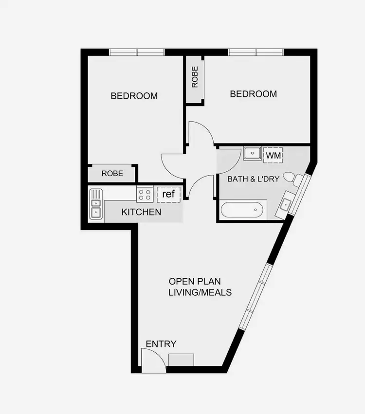 Floorplan of Homely apartment listing, 5/14 Percy Street, St Albans VIC 3021