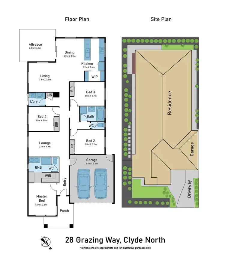 Floorplan of Homely house listing, 28 Grazing Way, Clyde North VIC 3978