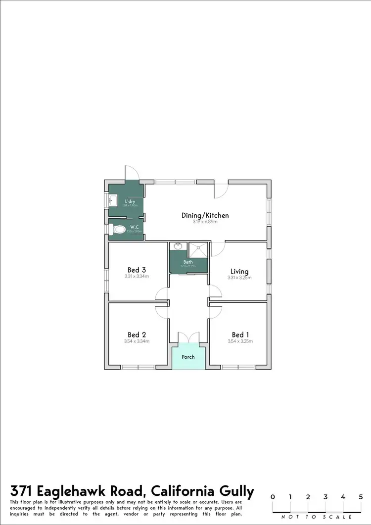 Floorplan of Homely house listing, 371 Eaglehawk Road, California Gully VIC 3556