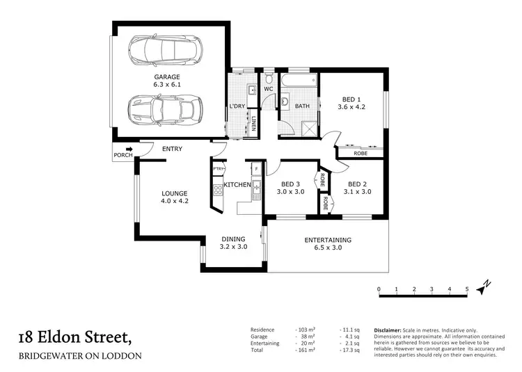 Floorplan of Homely house listing, 18 Eldon Street, Bridgewater on Loddon VIC 3516