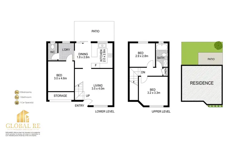 Floorplan of Homely townhouse listing, 12/5 Thelma Street, Lurnea NSW 2170