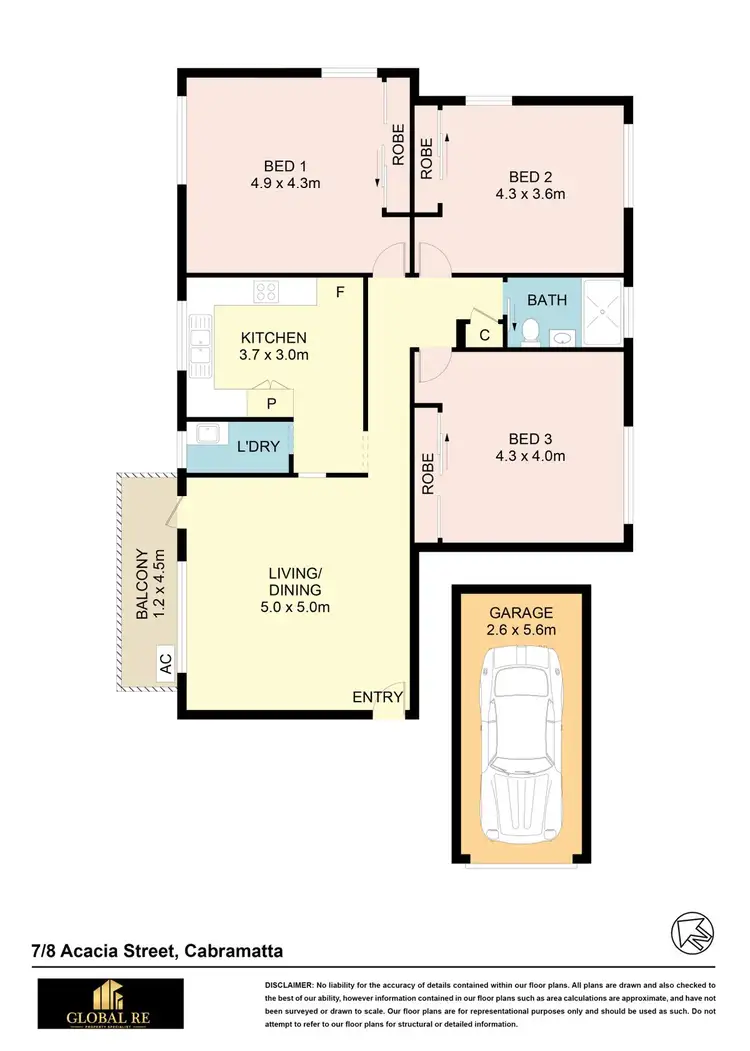 Floorplan of Homely unit listing, 7/8 Acacia Street, Cabramatta NSW 2166