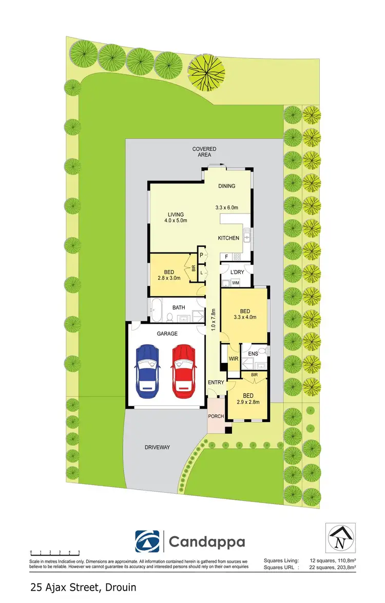 Floorplan of Homely house listing, 25 Ajax Street, Drouin VIC 3818
