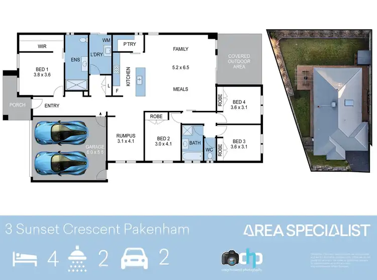 Floorplan of Homely house listing, 3 Sunset Crescent, Pakenham VIC 3810
